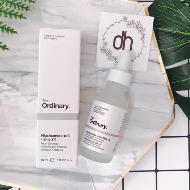 Tinh chất The Ordinary Niacinamide 10% + Zinc 1% giảm mụn mờ thâm 30/60ml