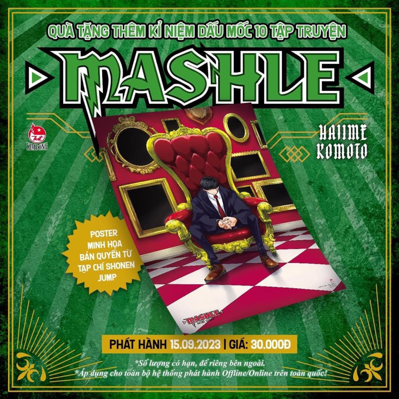 Mashle Tập 10 Nguyên Seal + Poster Kèm Ống