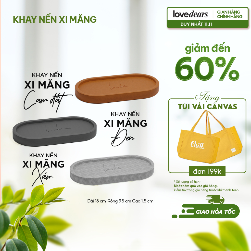 Khay Trang Trí LoveDear Decor Nhiều Chất Liệu và Kích Cỡ