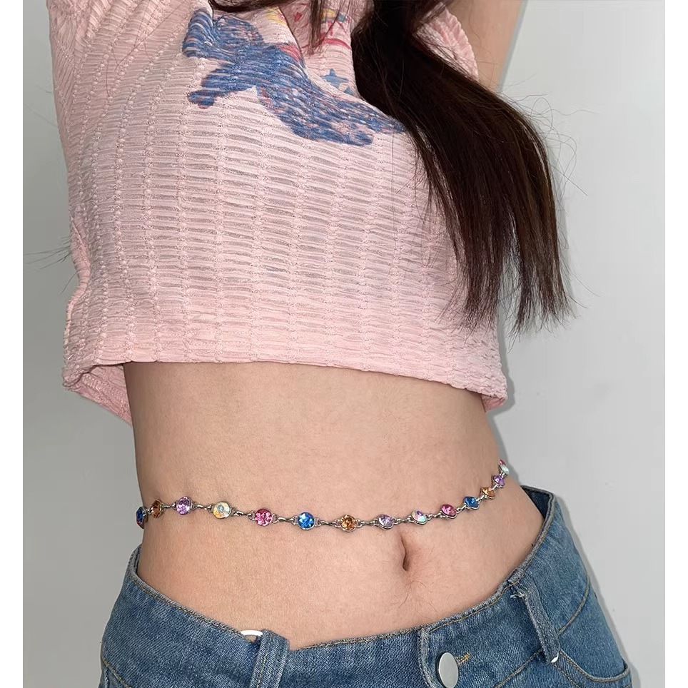 Chain Đeo Eo Màu Vàng/Bạc, Dây Chuyền Đeo Eo Phong Cách Sexy Gợi Cảm
