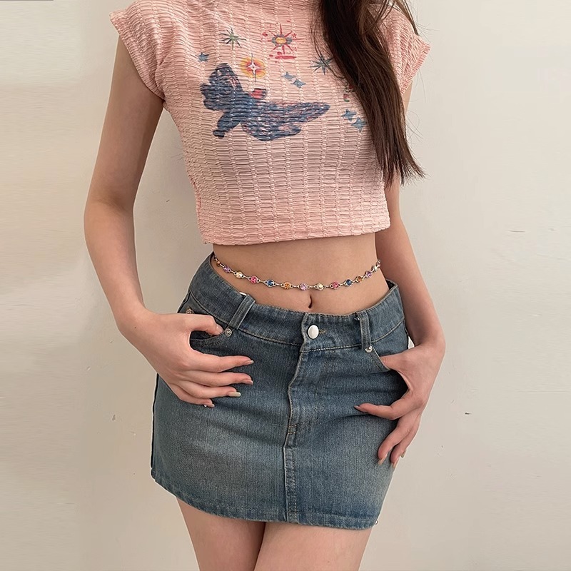 Chain Đeo Eo Màu Vàng/Bạc, Dây Chuyền Đeo Eo Phong Cách Sexy Gợi Cảm