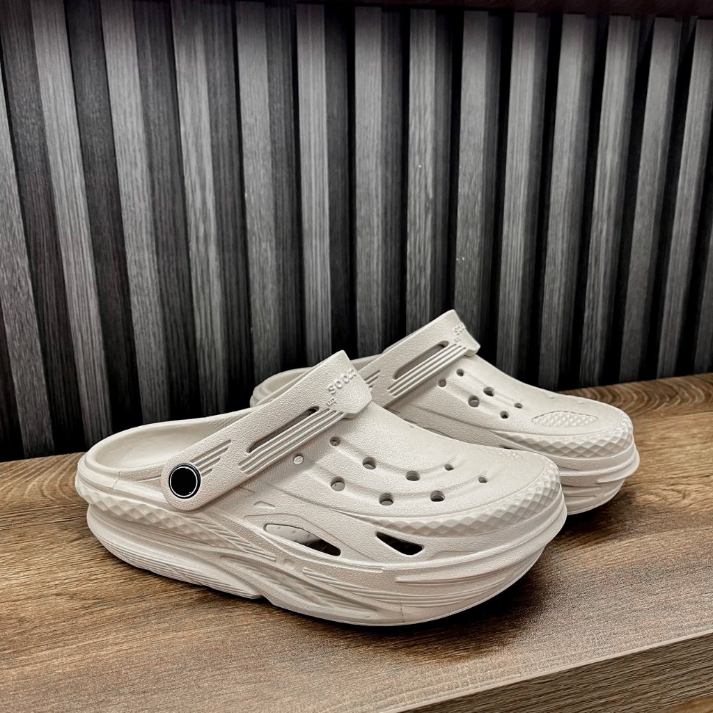 OG - Sục Band Unisex OFF GRID CLOG Màu Đen Đúc Nguyên Đôi Nhẹ Mềm - Sấu Vui Vẻ Oficial