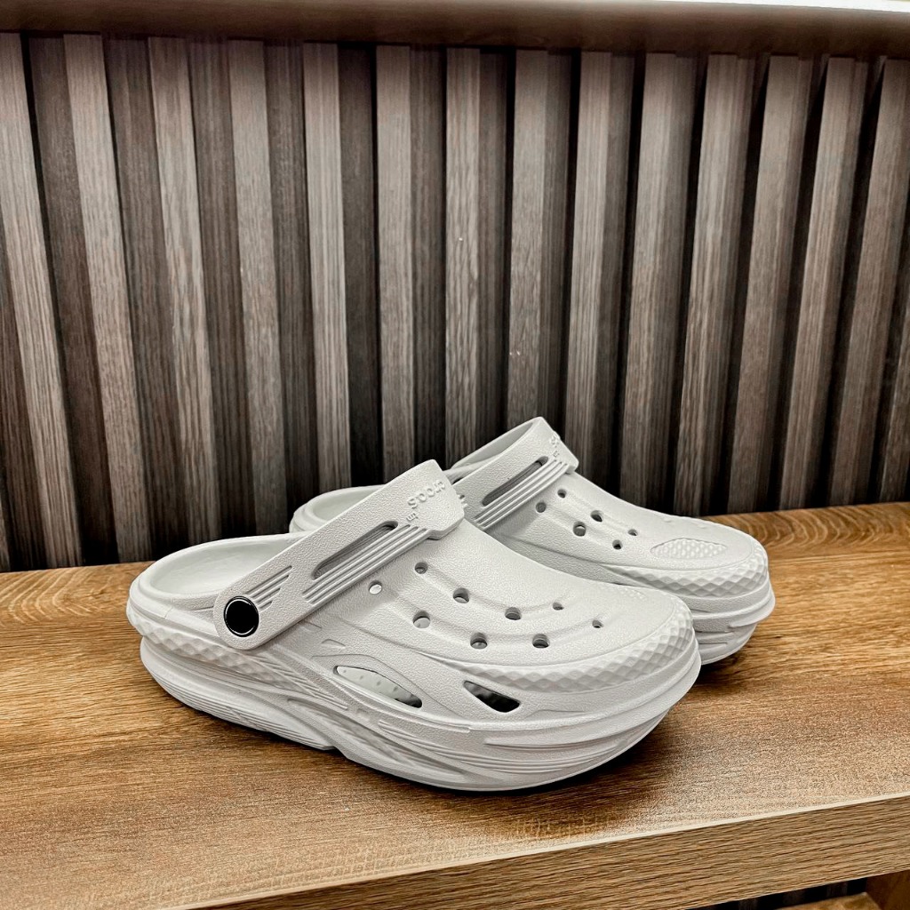 OG - Sục Band Unisex OFF GRID CLOG Màu Đen Đúc Nguyên Đôi Nhẹ Mềm - Sấu Vui Vẻ Oficial