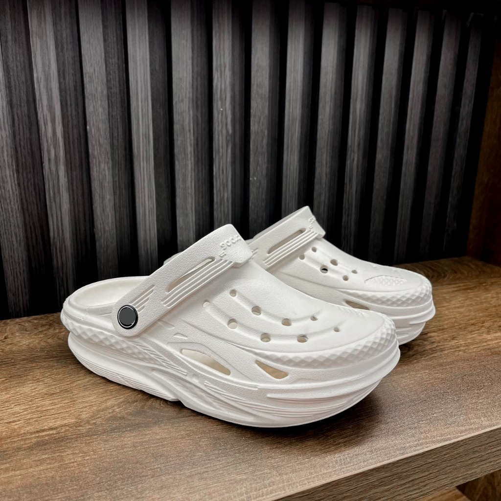 OG - Sục Band Unisex OFF GRID CLOG Màu Đen Đúc Nguyên Đôi Nhẹ Mềm - Sấu Vui Vẻ Oficial