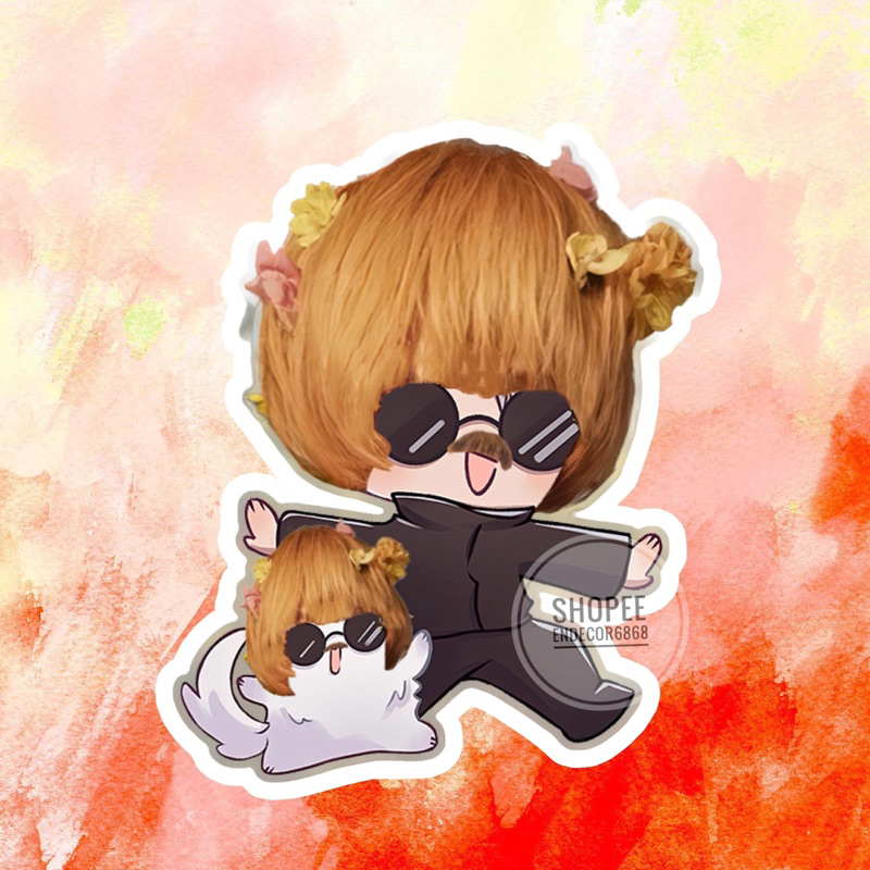 Móc khóa Gojo Satoru cụt nửa người, Geto Suguru cắt đôi đầu Anime Jujutsu kaisen Phụ kiện trang trí hot trend mới nhất