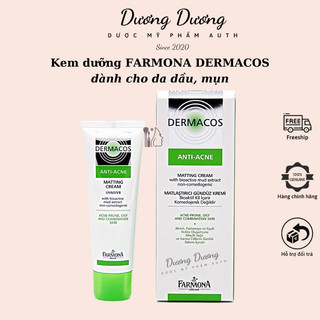 Kem dưỡng ẩm Farmona Dermacos Anti Acne Matting Cream cho da dầu, giảm mụn 50ml