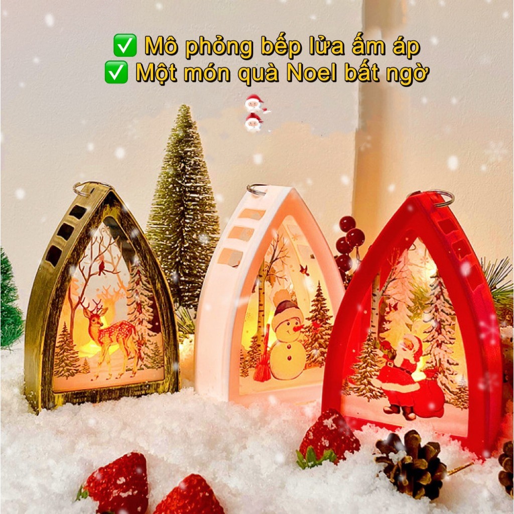Đèn trang trí xinh bóng led chủ đề Noel nhiều hình cute độc đáo, đèn led decor phòng dễ thương,  Quà tặng Xmas ý nghĩa
