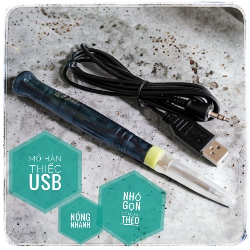 Mỏ hàn thiếc dùng nguồn usb nhỏ gọn