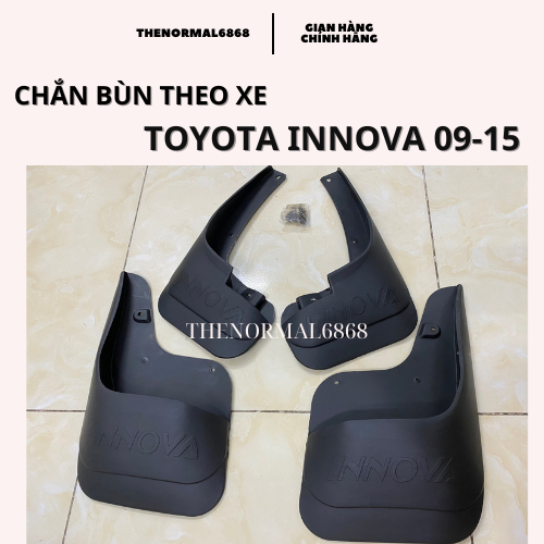 Chắn bùn inova đời 2009-2015 nhựa dẻo cao cấp ABS có ảnh thật