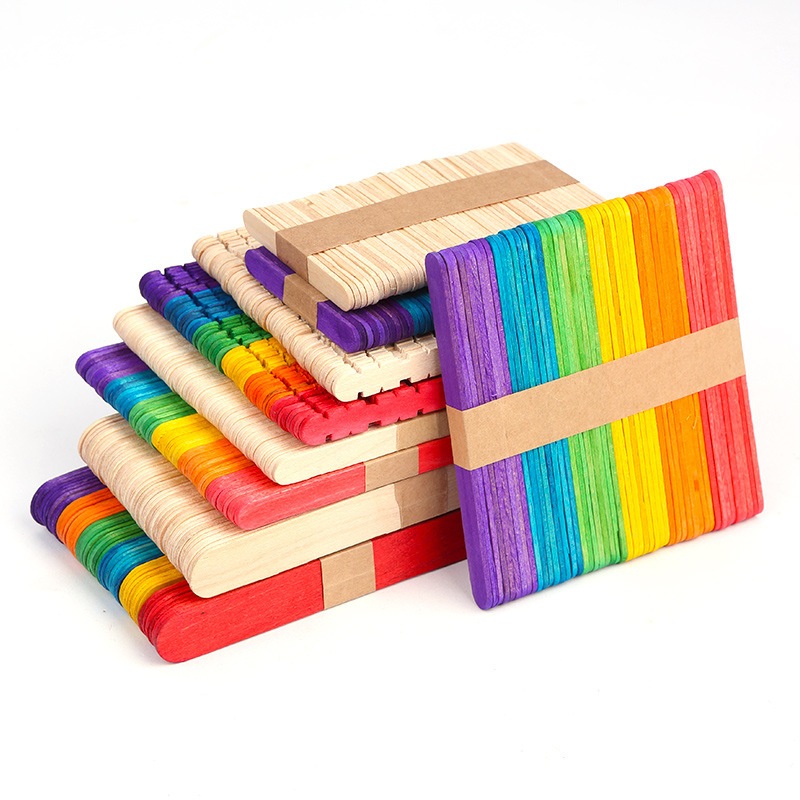 Que kem màu ( 50 que ) - Que đè lưỡi - 15x2 cm