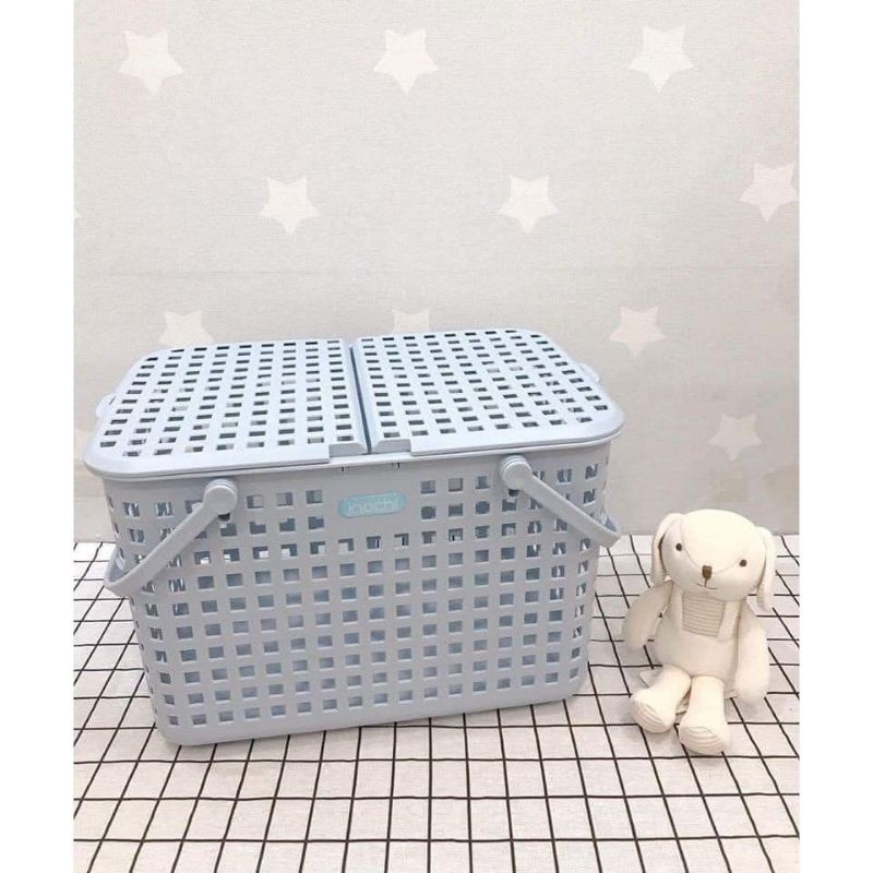 Lan-Giỏ Đi Sinh Inochi Có Nắp Đậy