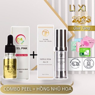 Bộ Kem Làm Hồng Nhũ Hoa Kèm Peel Khử Thâm Bikini 2 trong 1 Nipple pink Cream Jinx18