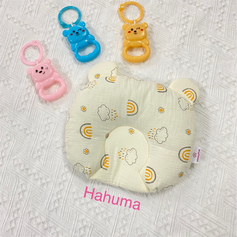Gối xô sơ sinh, gối chống bẹp đầu cho bé Hahuma