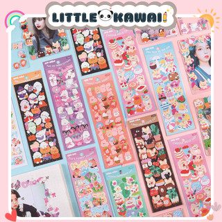Tấm sticker hình dán hoạ tiết thú trang trí sổ, toploader