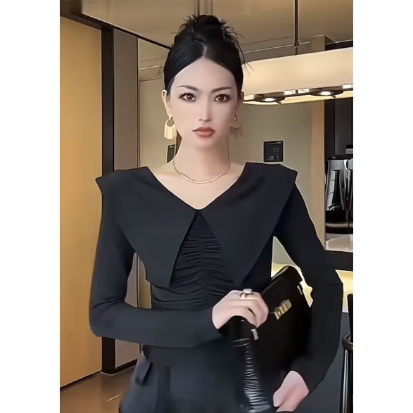 Áo chờm tay cổ to Eclipse Clothing