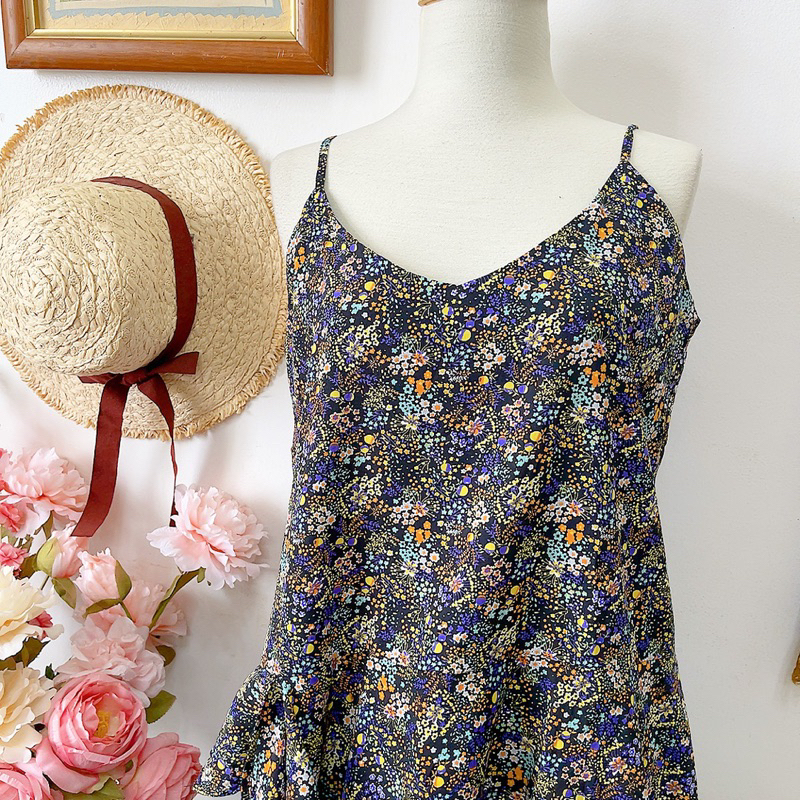 Đầm dây hoa nhí Hàn