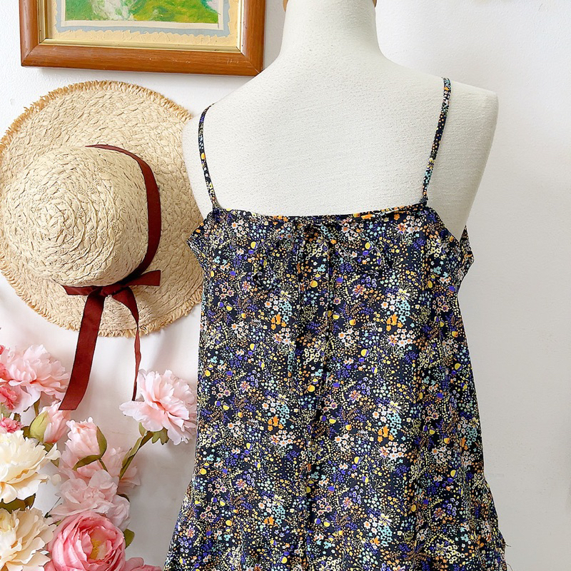 Đầm dây hoa nhí Hàn