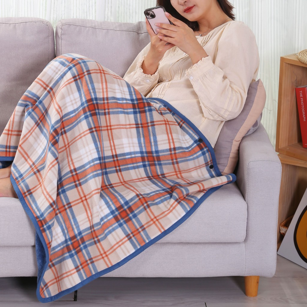 Áo Choàng Văn Phòng Kiêm Chăn Đắp 2 Lớp Cài Cúc Siêu Dày Cho Dân Công Sở Nhỏ Gọn Dày Dặn, Chăn Flannel, Chăn Cài Cúc