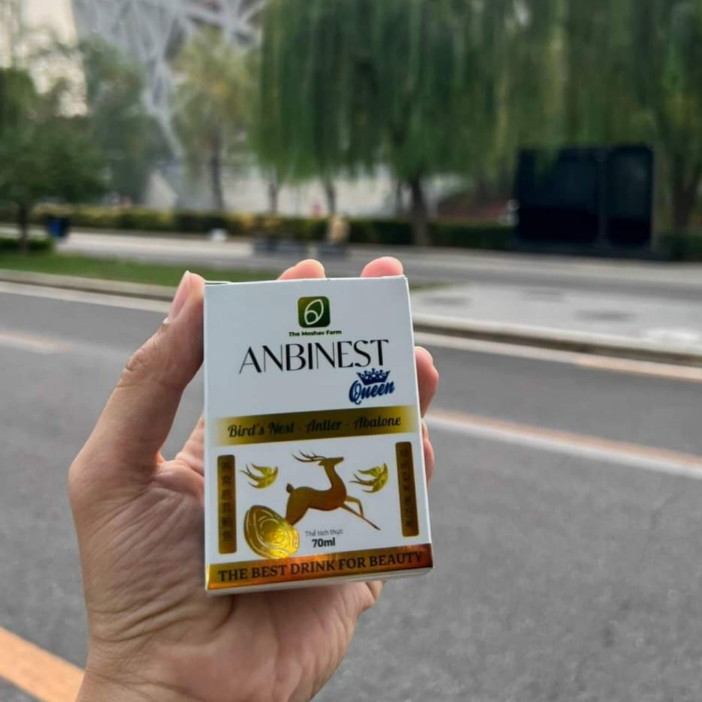 Tổ Yến Nhung Hươu Bào Ngư Anbinest Queen, Yến nhung chưng Bào Ngư Collagen Đường Phèn The Moshav Farm