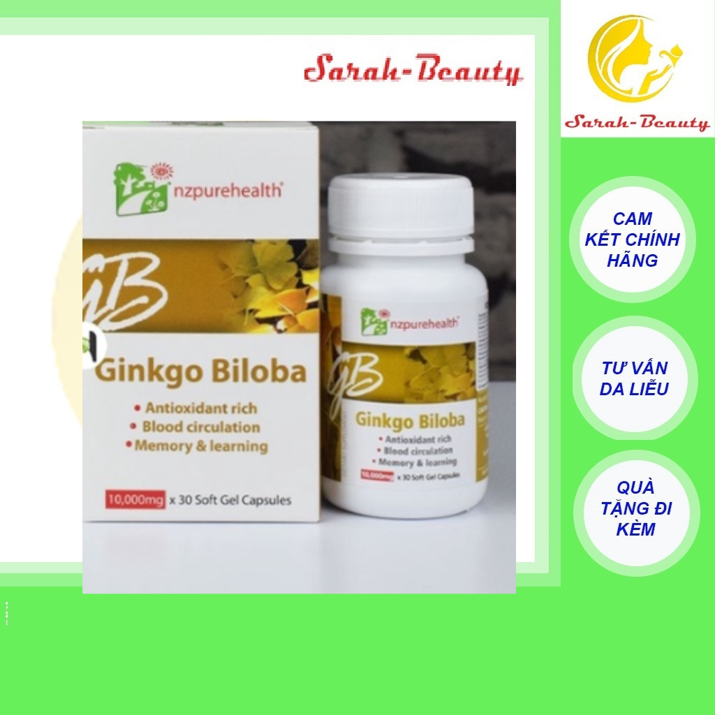 Ginkgo Biloba NZPureHealth Viên Uống Bổ Não, Tăng Trí Nhớ