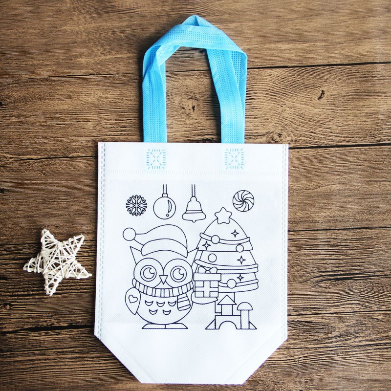 Túi tô màu noel giáng sinh tết năm mới cho trẻ hoạt động làm quà tặng học sinh