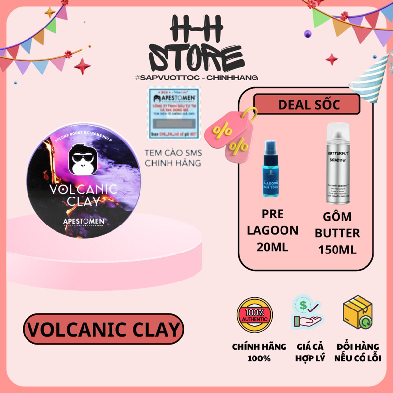[ CHÍNH HÃNG ] Sáp vuốt tóc Volcanic Clay