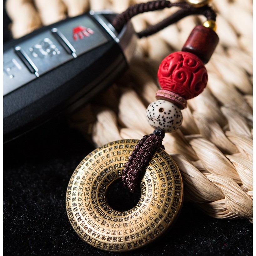 Móc khóa chú bình an bằng Đồng Tây Tạng biểu tượng Phật Giáo mang lại bình an 💕FREESHIP 50k💕 - Những Điều Bình An