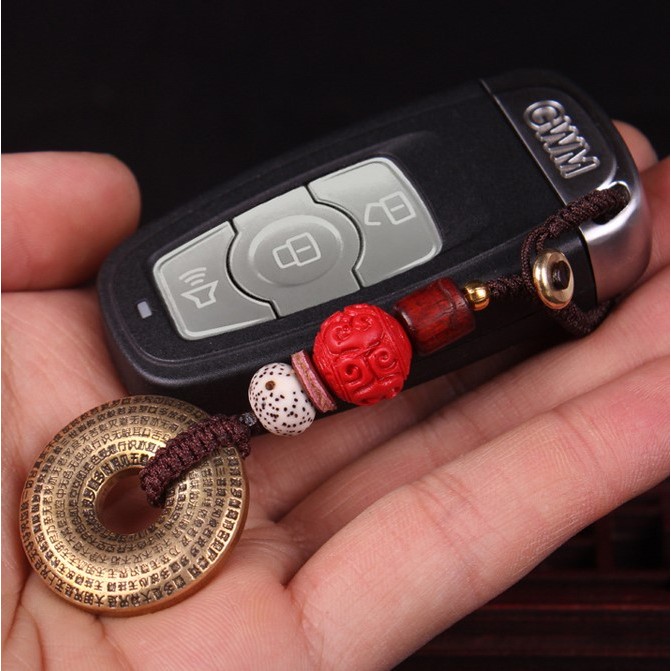 Móc khóa chú bình an bằng Đồng Tây Tạng biểu tượng Phật Giáo mang lại bình an 💕FREESHIP 50k💕 - Những Điều Bình An