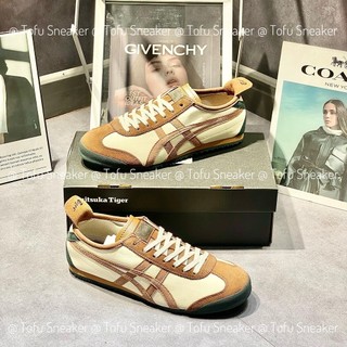 Giày thể thao men's onitsuka tiger mexico 66 cream/licorice brown 1183a201-117 size 8.5,giày tiger cam nâu.