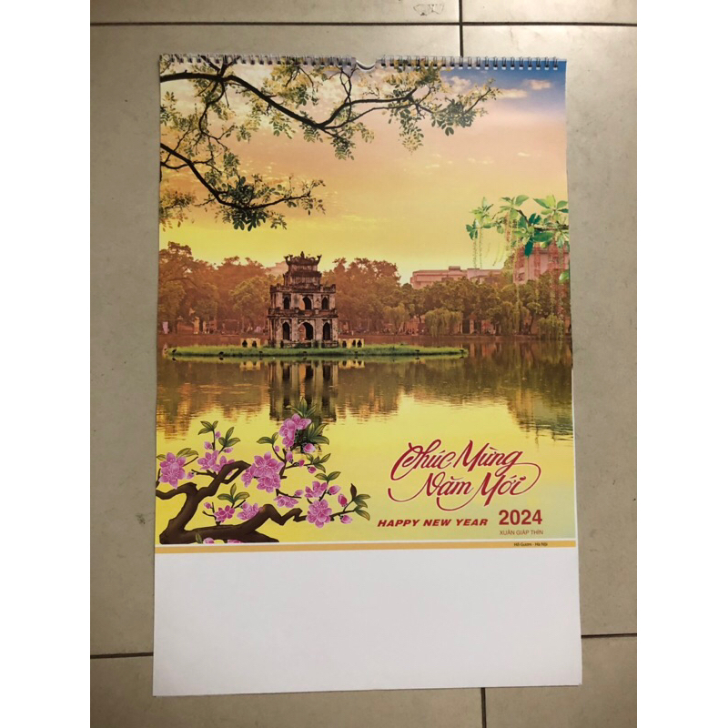 Dịch 7 tờ 2024 nhiều mẫu khổ 40x60cm ( mua 2q tặng lịch vạn sự 2024)