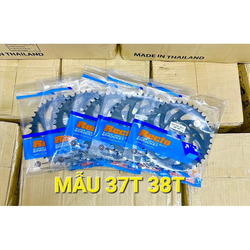 Nhông Dĩa sau sirius x.cơ,jupiter mx,v,x.cơ,28T 30T 32T 33T 34T 35T 36T 37T 38T Nhông 14T 15T 16T CHÍNH HÃNG RECTO