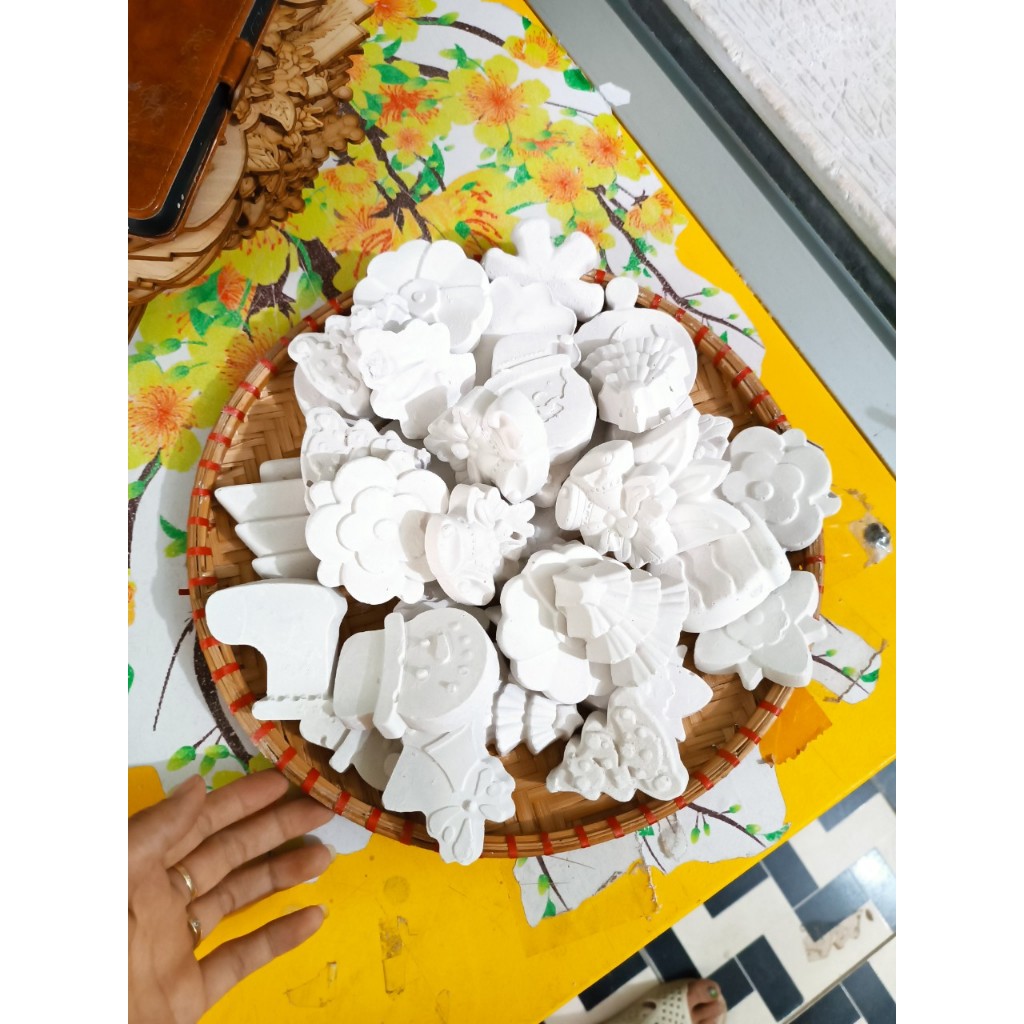 Tượng tô màu noel cho bé làm quà tặng giáng sinh