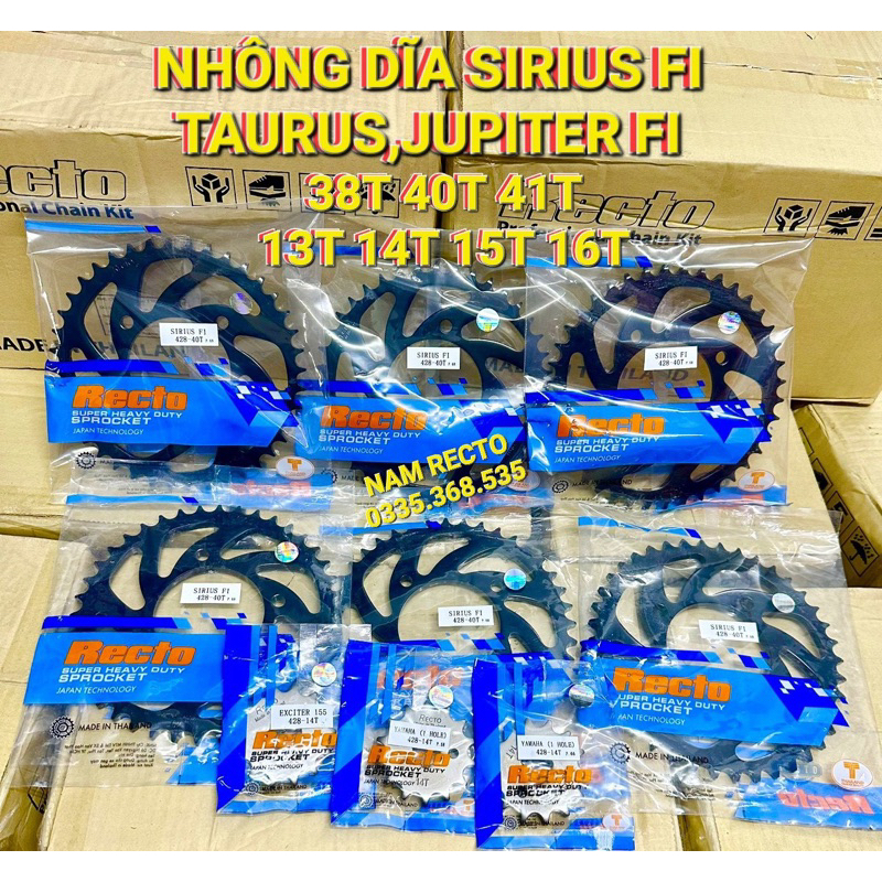 Nhông Dĩa sau sirius fi,jupiter fi,taurus 38T 40T 41T NHÔNG 13T 14T 15T 16T CHÍNH HÃNG >>>