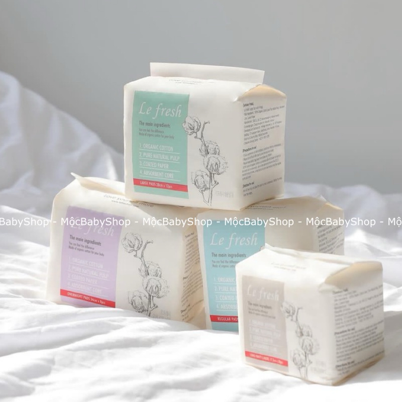 BĂNG VỆ SINH NỘI ĐỊA HÀN NATURAL BLOSSOM LE FRESH THUẦN CHAY