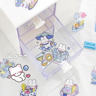 Set 40 miếng sticker hình dán thỏ dễ thương