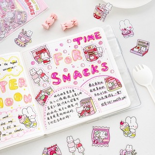 Set 40 miếng sticker hình dán thỏ dễ thương