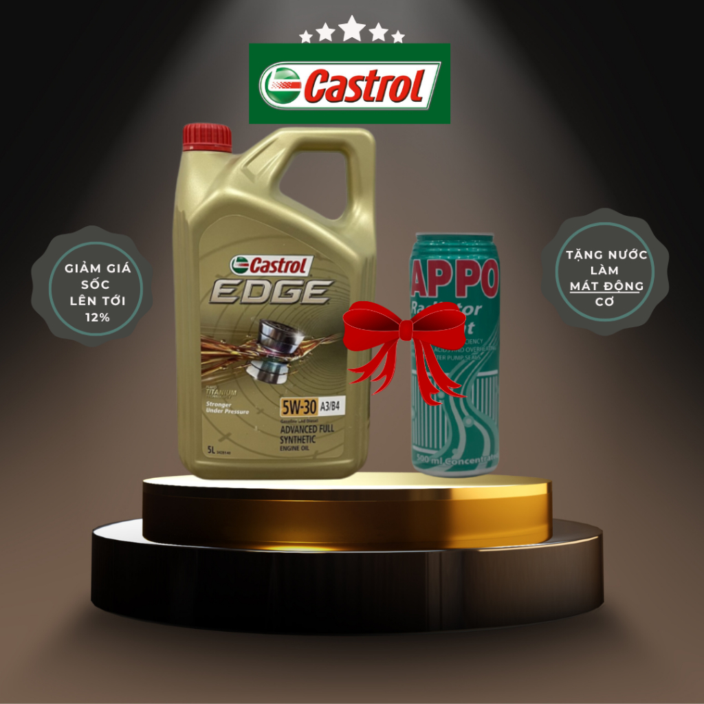 Nhớt Castrol Ô TÔ EDGE 5W30 A3 b4 5 Lít