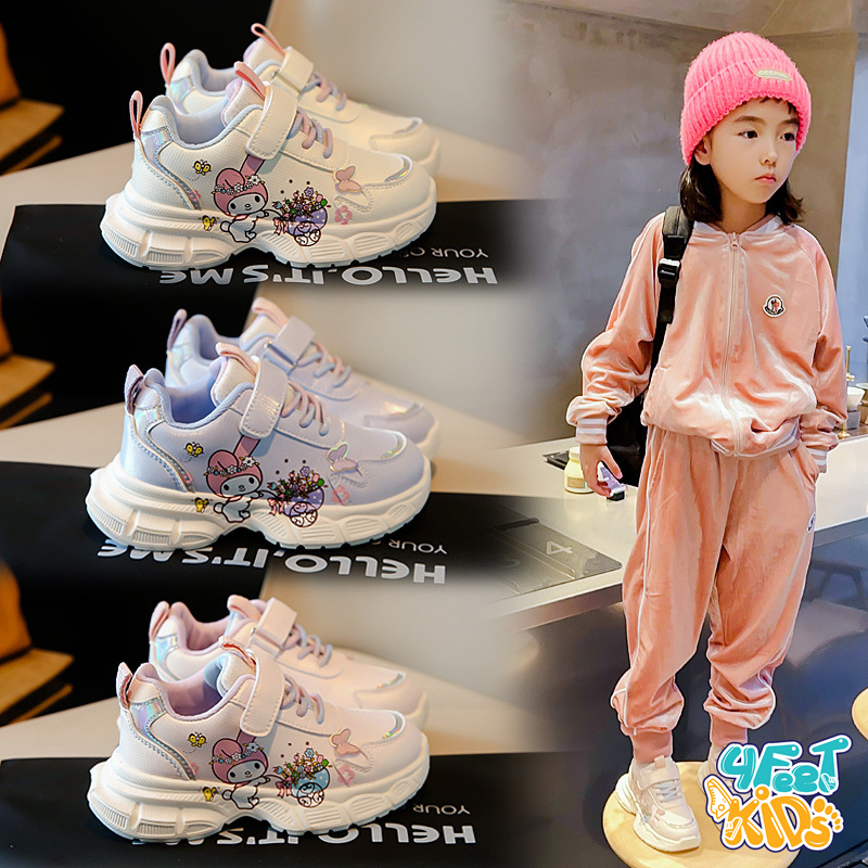 Giày Thỏ bé gái với đế cao lưới thoáng khí Siêu Xinh size từ 26-37 Outfit style Hàn Quốc cho con tự tin hơn