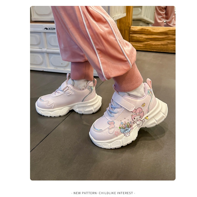 Giày Thỏ bé gái với đế cao lưới thoáng khí Siêu Xinh size từ 26-37 Outfit style Hàn Quốc cho con tự tin hơn