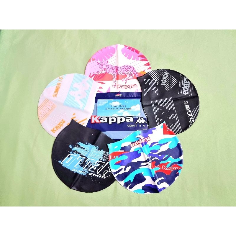 Nón bơi/Mũ bơi silicone KAPPA chuyên nghiệp cao cấp dành cho người lớn & trẻ em