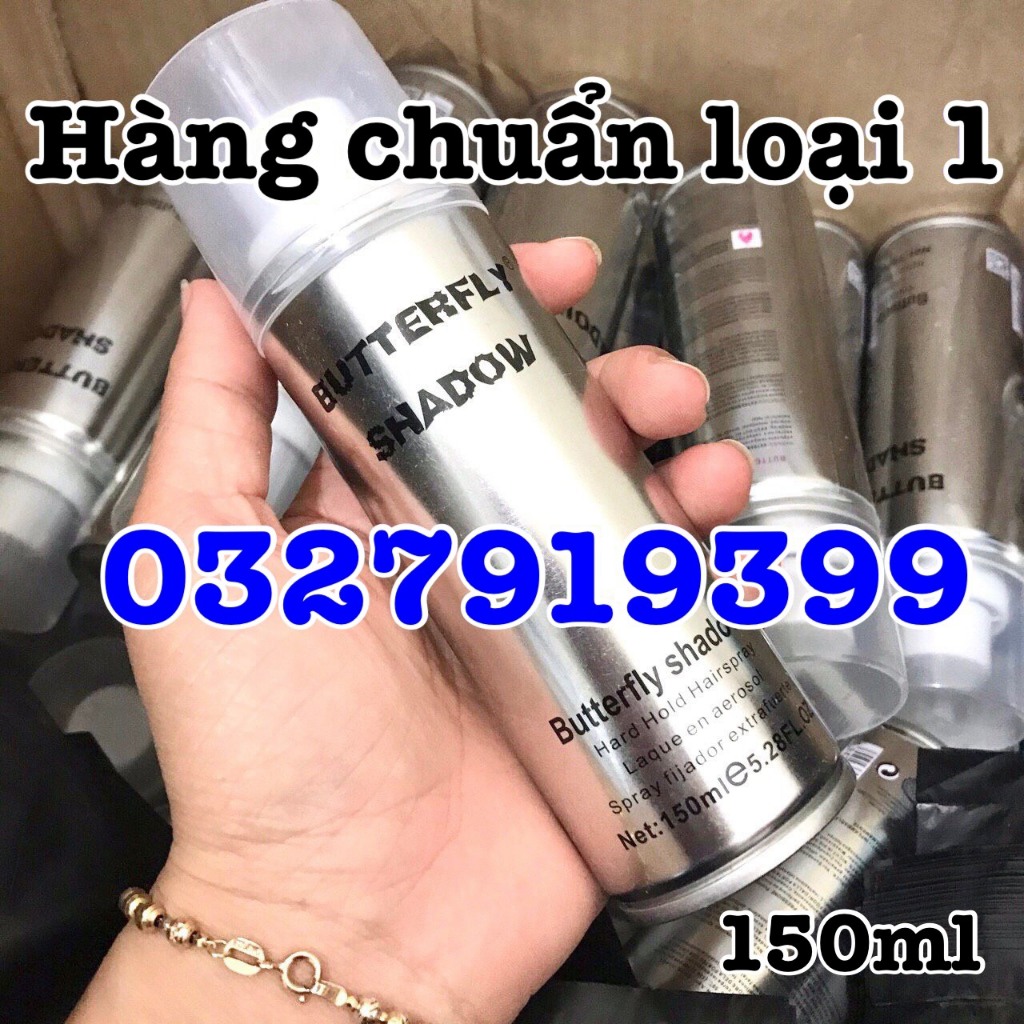✅freeship✅ Gôm xịt tóc giữ nếp chính hãng Butterfly 150-320-420-600ml