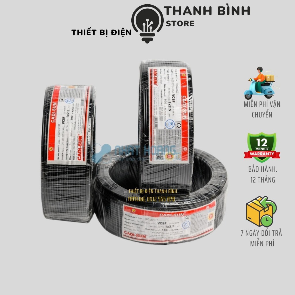 Dây Điện 2 Lõi Mềm Đen Tròn/ Dây Kéo Máy Cần Tay Chống Xoắn/ Chống Rối