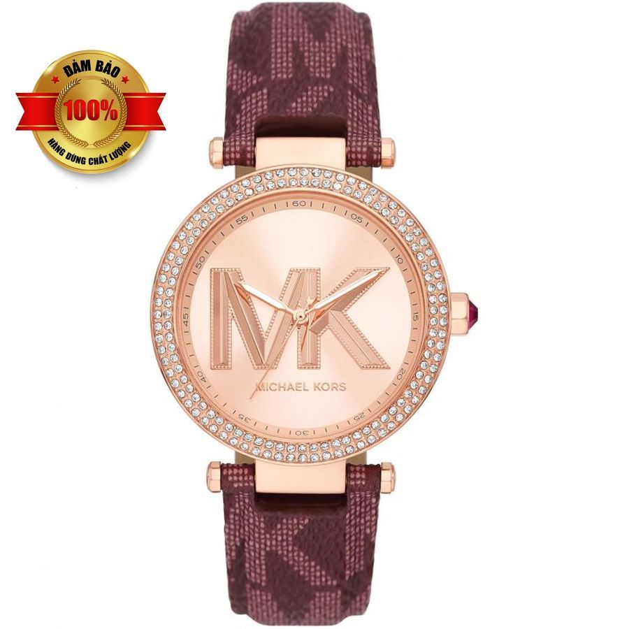 Đồng Hồ Nữ Michael Kors MK2974 Hoạ Tiết MK Vỏ Rose Gold 39mm