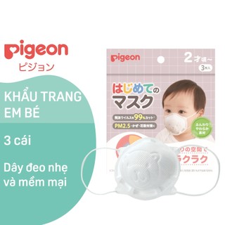 Khẩu trang gấu pigeon nhật set 3 chiếc và set 7 chiếc - unicharm 100c