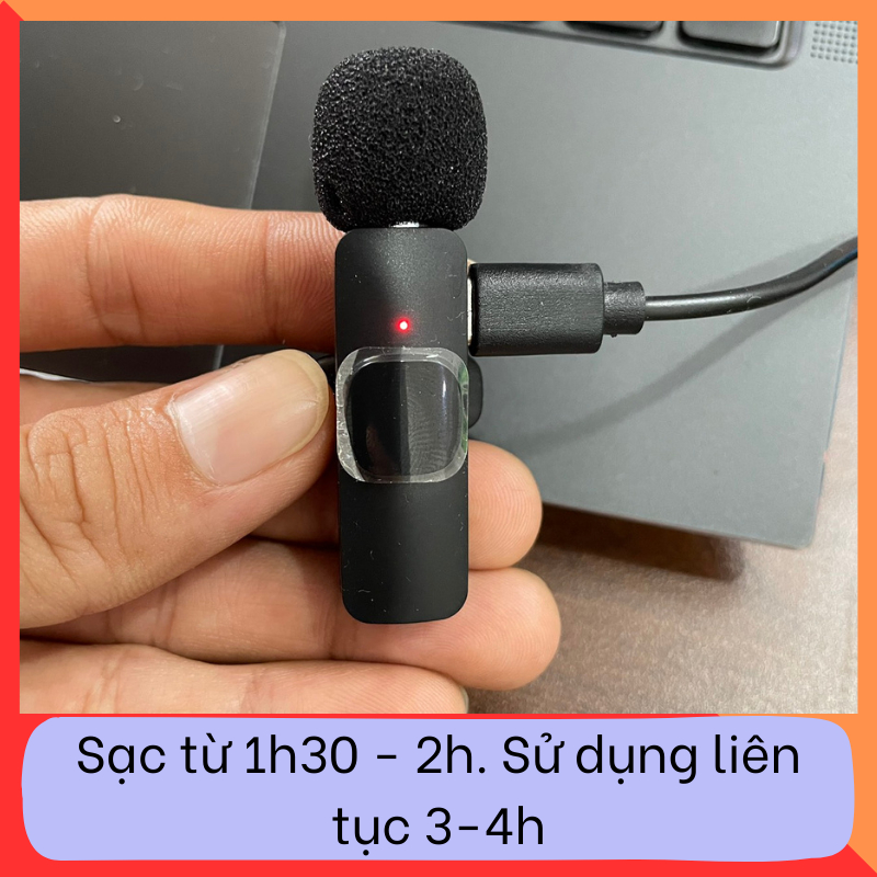 Micro Thu Âm Không Dây K9. Lọc Tạp Âm, Giảm Tiếng Ồn, Cải Thiện Chất Lượng Âm Thanh. Thích hợp Livetreams, Quay video, L
