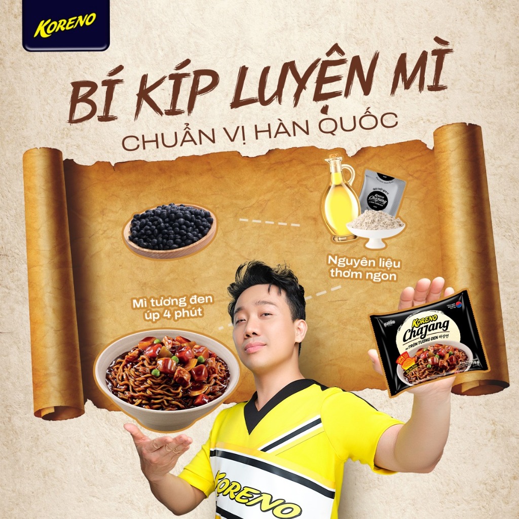 Mì Trộn Tương Đen Koreno 78g