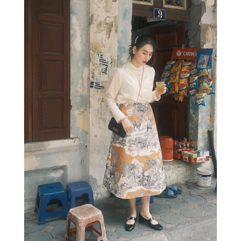 Thanh Lý Chân Váy Hươu Vàng Leenaa XS