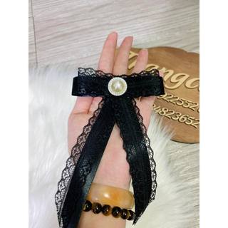 Tag nơ cài áo phối ren (Ảnh thật shop tự chụp )