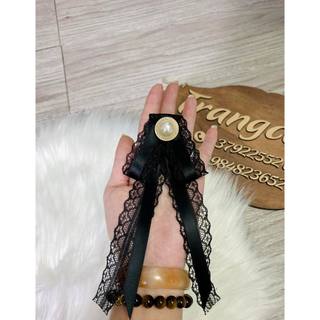 Tag nơ cài áo phối ren (Ảnh thật shop tự chụp )