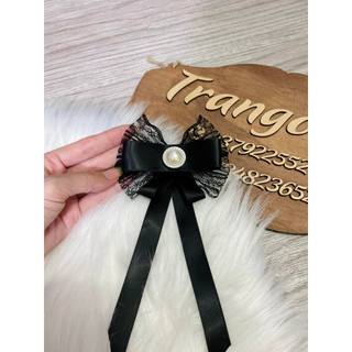 Tag nơ cài áo phối ren (Ảnh thật shop tự chụp )